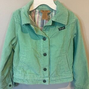 Wrangler Girl’s Mint Corduroy Jacket sz 6